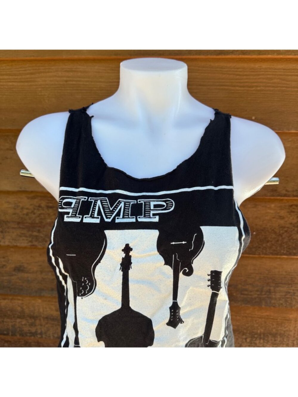 Poor Mans Poison Custom Tank Top Black Medium Womens Music Graphic Racerback - Picture 3 of 7